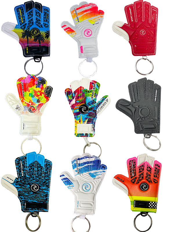 West Coast Goalkeeping Mini Glove Keychains Aero Turner Keychain