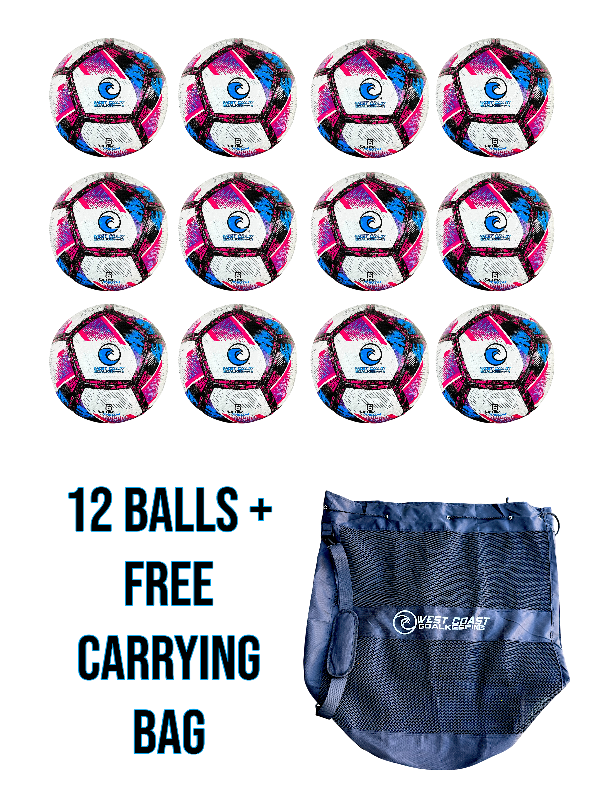 12 Match Balls With Bag