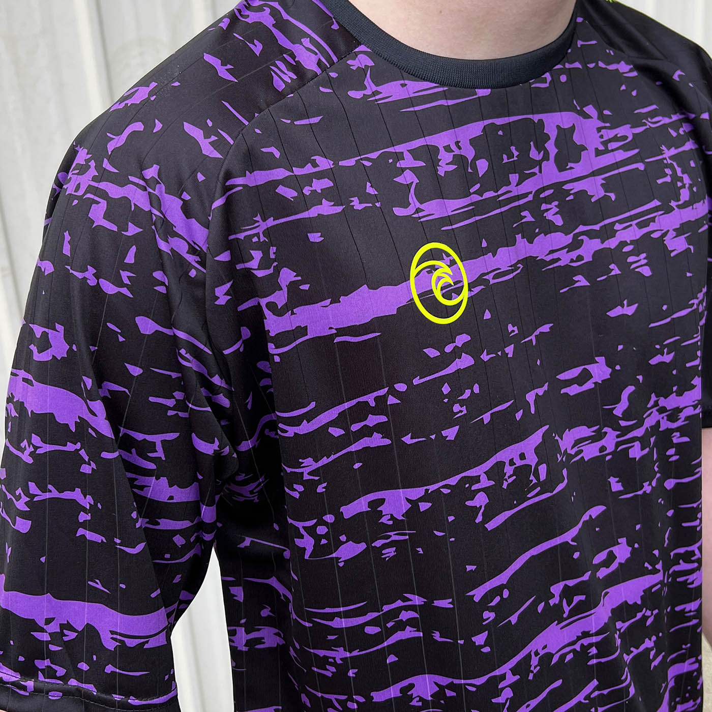 Youth Medium ( PURPLE/BLACK) Unisex Soccer Jerseys